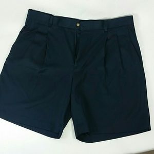Golf Shorts Navy Oxford Golf Size 36 Quick Dry